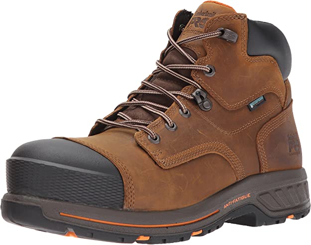 side view of Timberland PRO Men's Helix 6 Waterproof Composite Lace-Up Boot